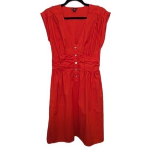 Guess Size M Fiery Red Orange Dress Pre-owned